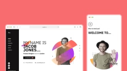 Landing page персональное портфолио Jacob Jones